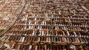 Suburban sprawl, from documentary "Railroading Paradise"