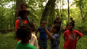 Scene from documentary "Mother Nature's Child: Growing Outdoors in the Media Age"