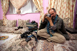 Najibullah Musafer at home