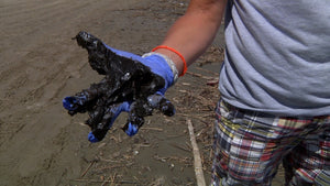Oil in the Gulf of Mexico after Deepwater Horizon explosion from Ecocide documentary 