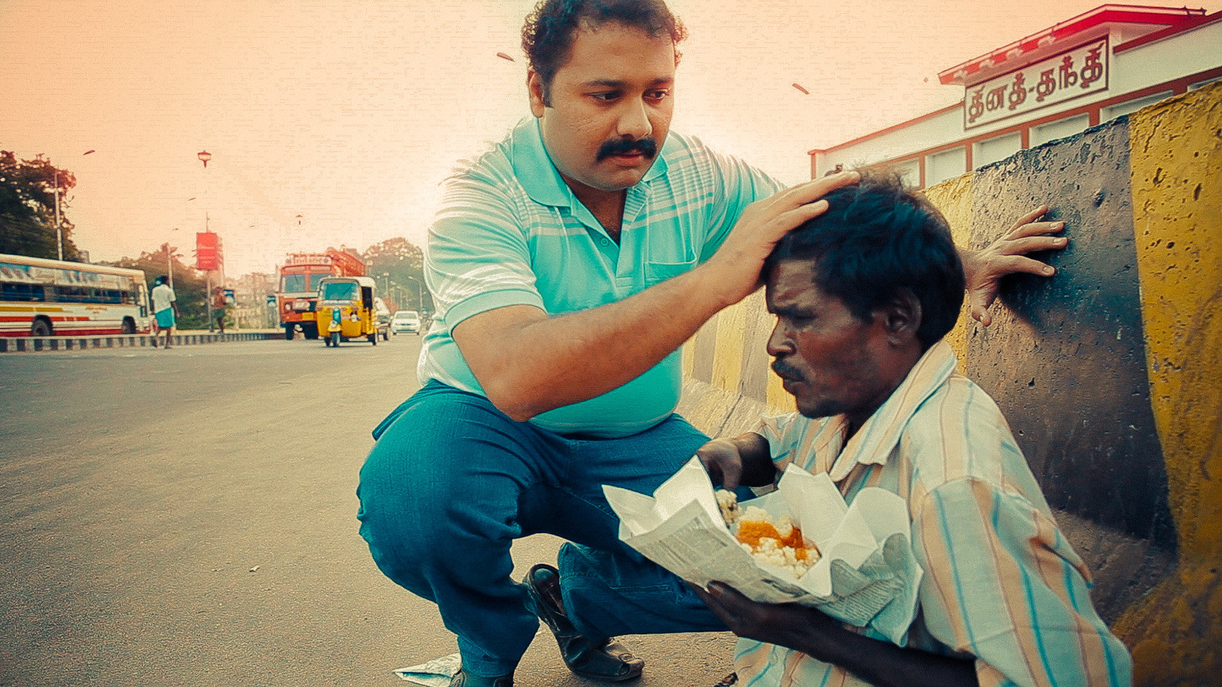 Narayanan Krishnan, five star chef who quit to serve food to the poor. 